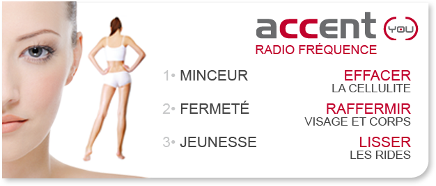 Accent you : 1. Minceur, 2. Fermeté, 3. Jeunesse